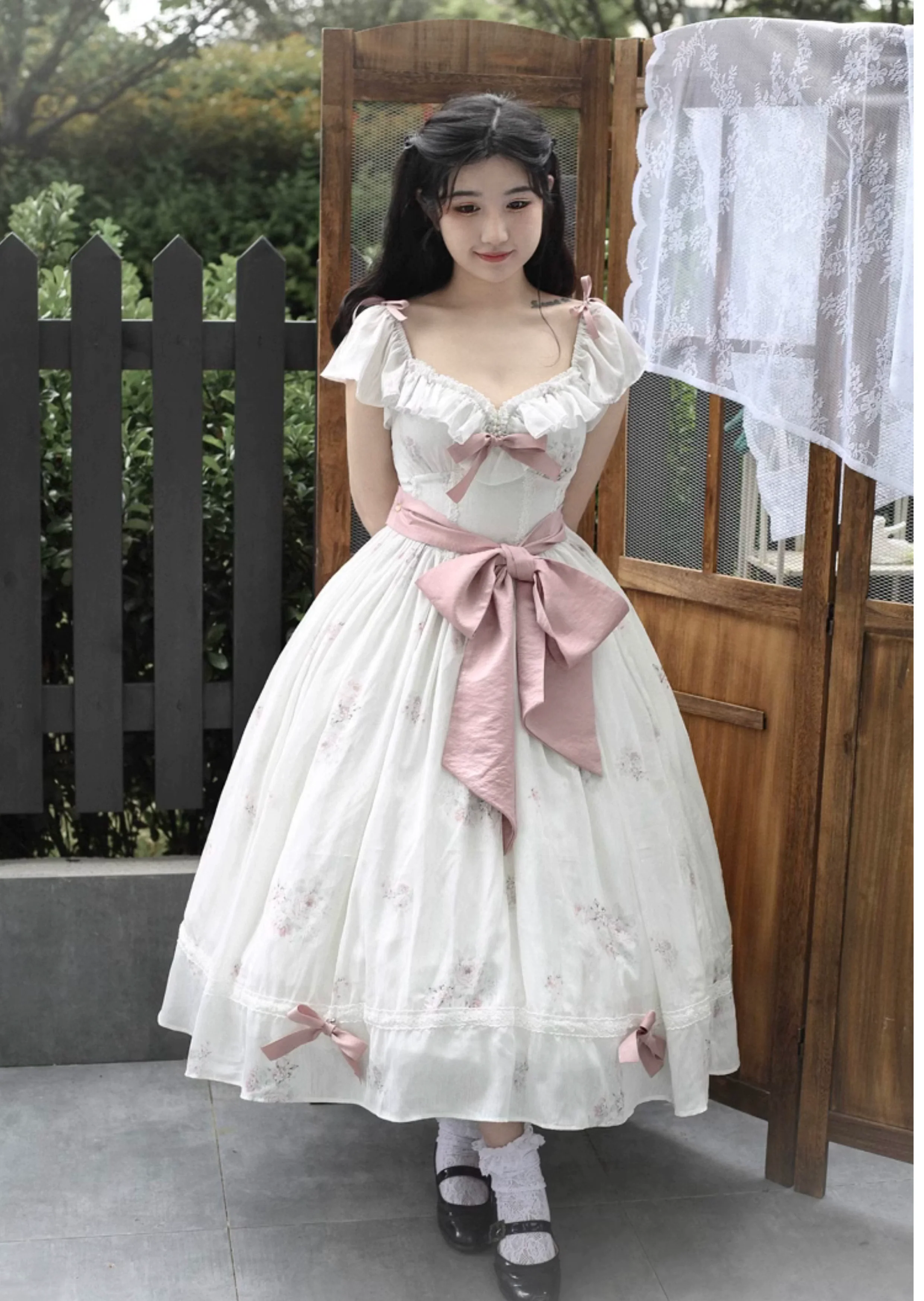Elegant Floral Sweet Lolita OP Corset Accessory - Image 24