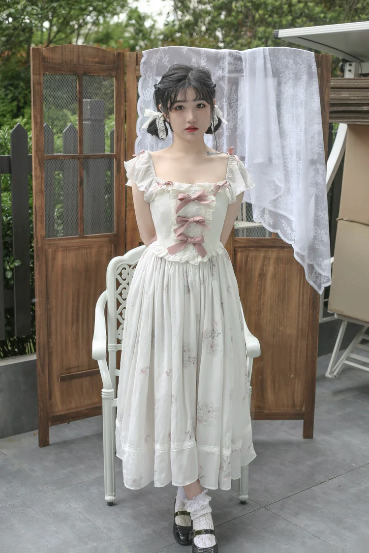 Elegant Floral Sweet Lolita OP Corset Accessory - Image 28