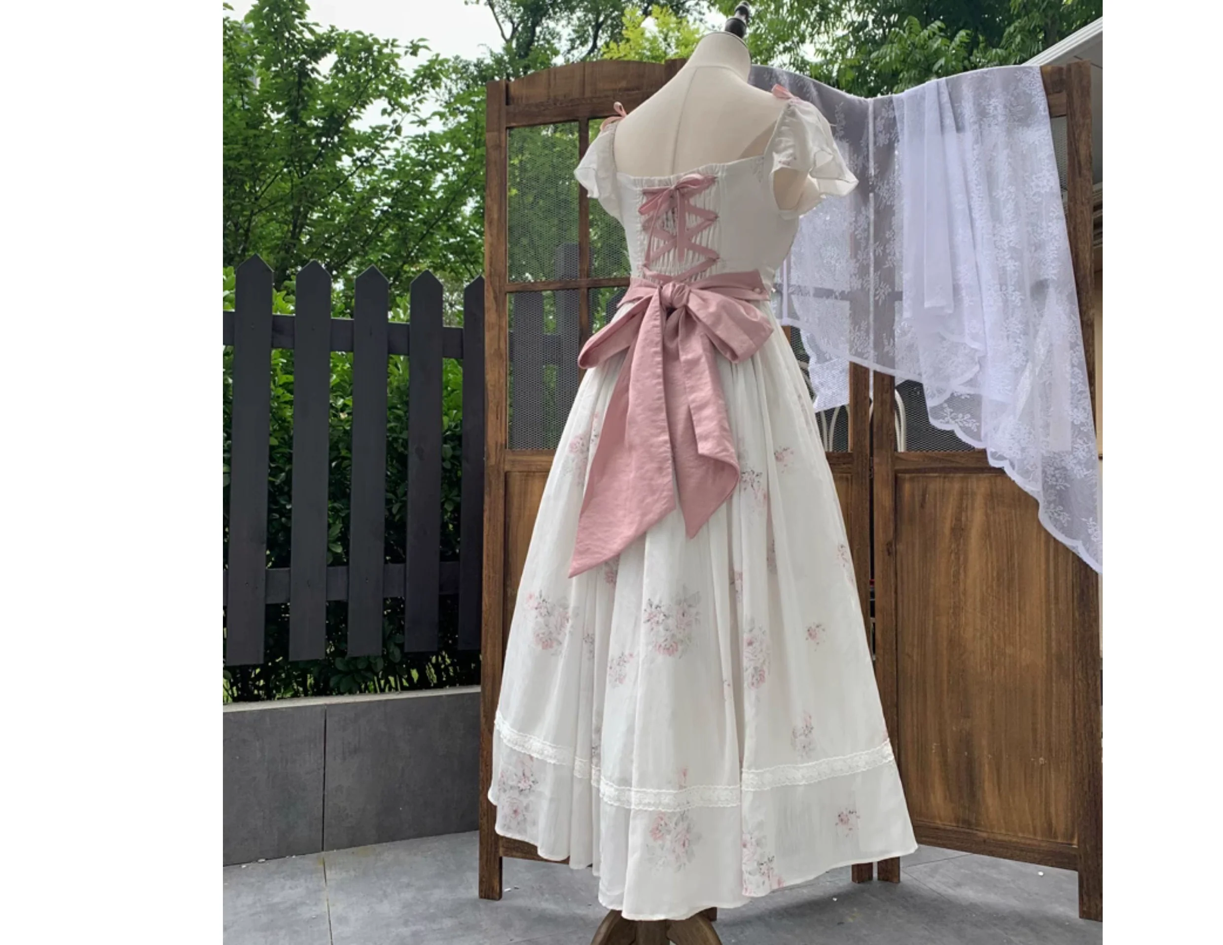 Elegant Floral Sweet Lolita OP Corset Accessory - Image 29