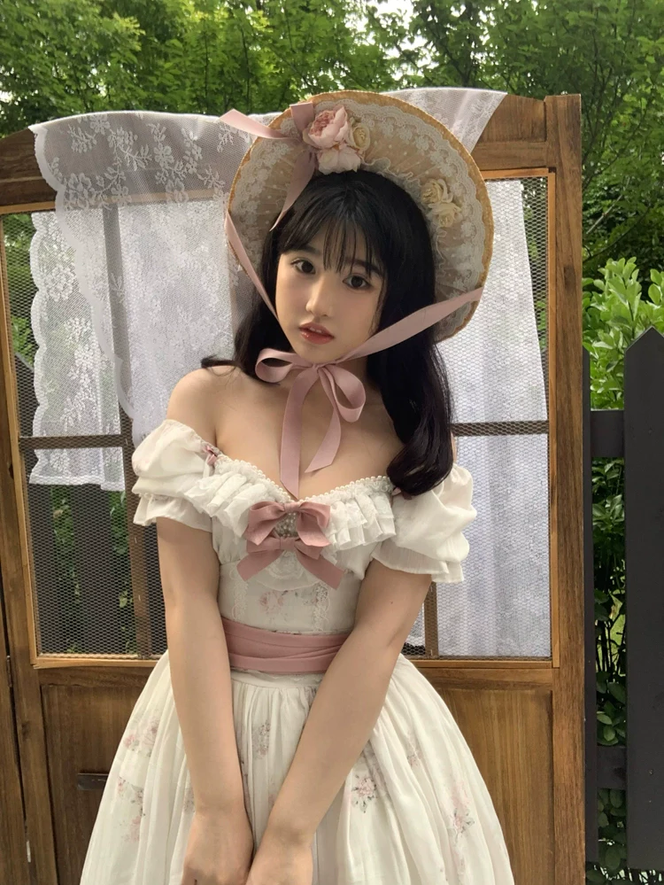 Elegant Floral Sweet Lolita OP Corset Accessory - Image 30