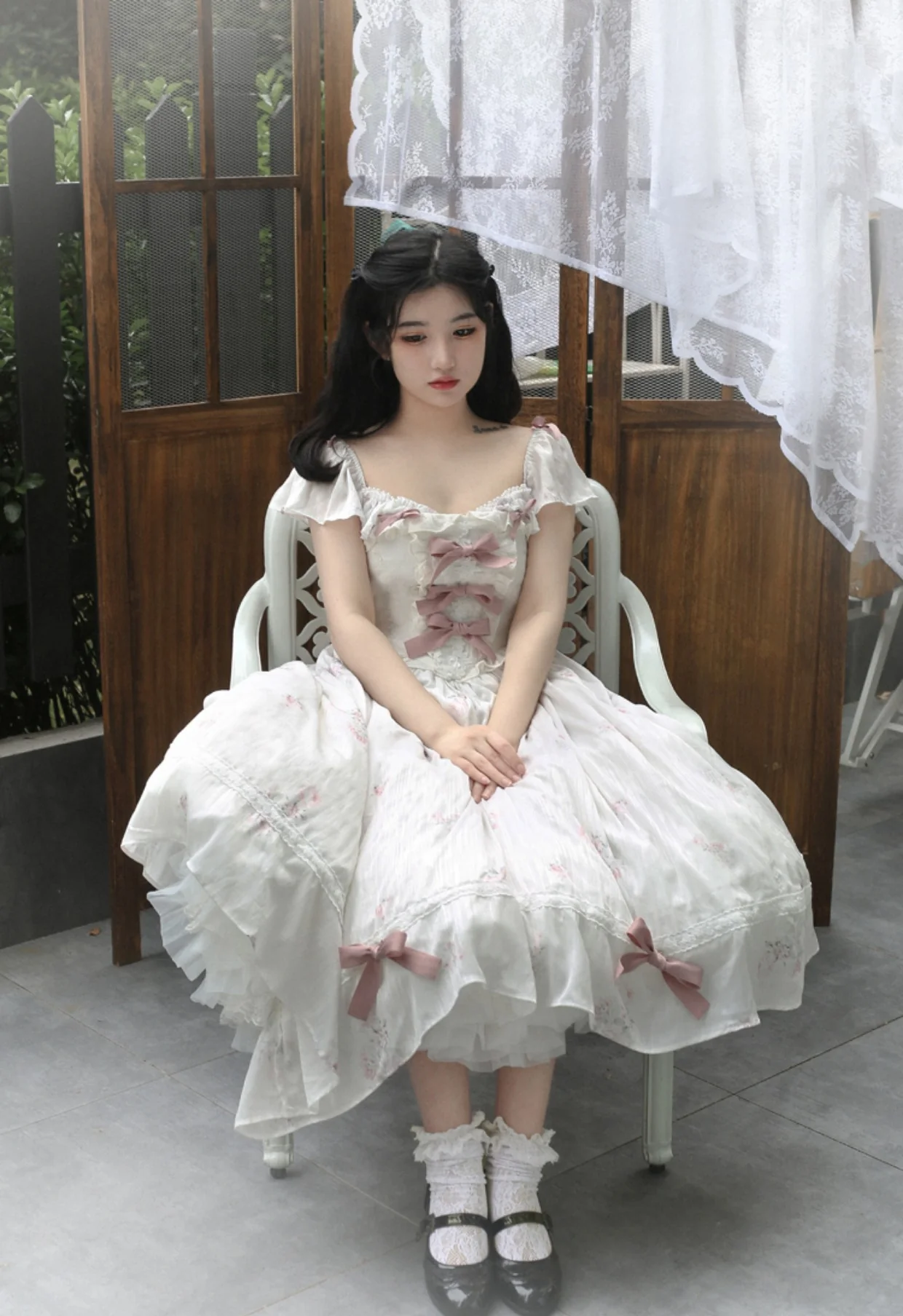Elegant Floral Sweet Lolita OP Corset Accessory - Image 9