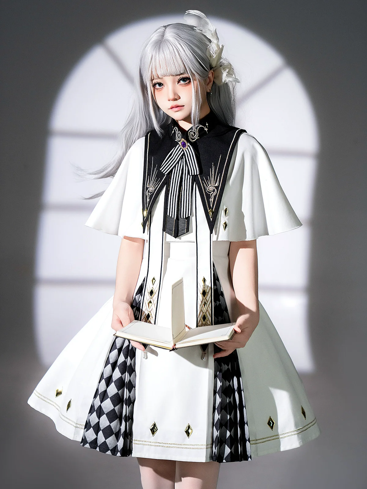 Eye of Truth - Elegant Gothic Lolita Dress Suit With Embroidery
