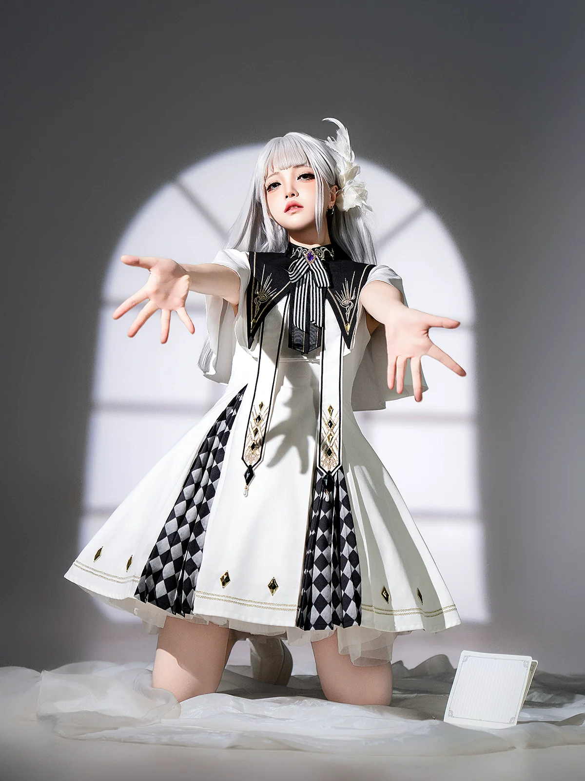Eye of Truth - Elegant Gothic Lolita Dress Suit With Embroidery - Image 8