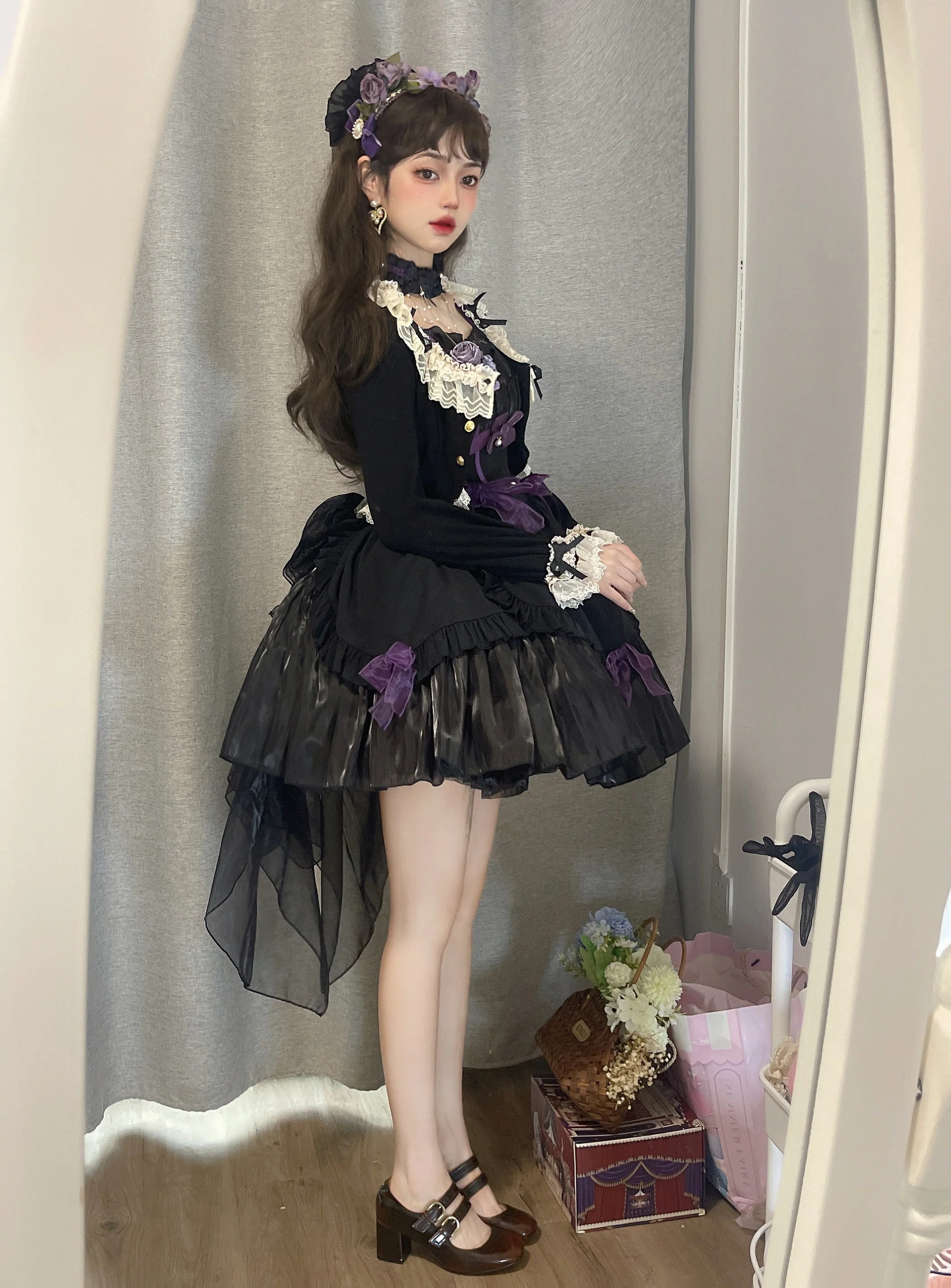 Prelude - Elegant Lolita Bolero Jacket with Lace Ruffle Frill - Image 12