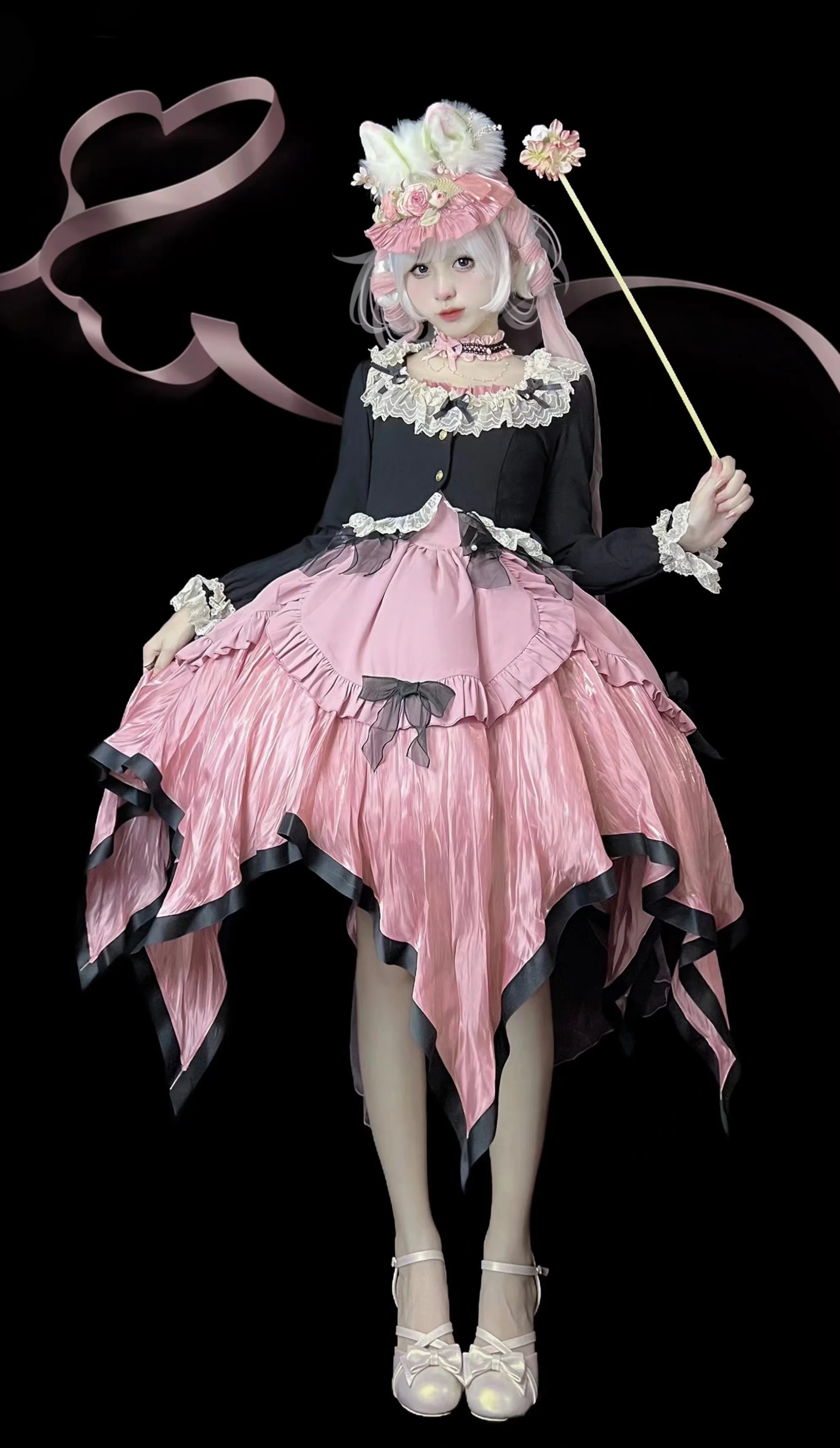 Prelude - Elegant Lolita Bolero Jacket with Lace Ruffle Frill - Image 13