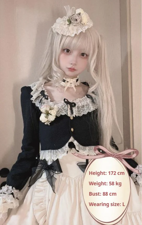 Prelude - Elegant Lolita Bolero Jacket with Lace Ruffle Frill - Image 20
