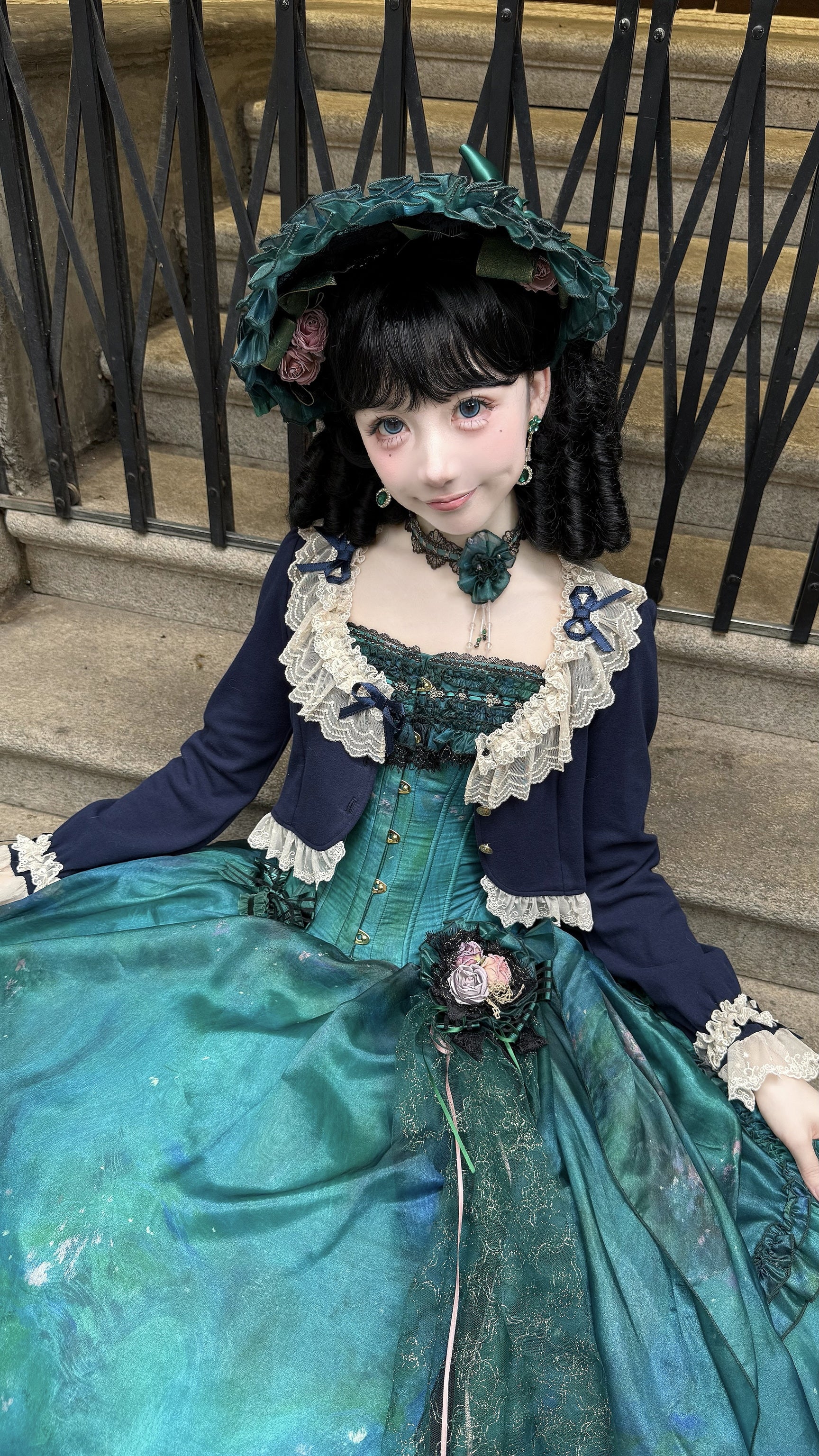 Prelude - Elegant Lolita Bolero Jacket with Lace Ruffle Frill - Image 25