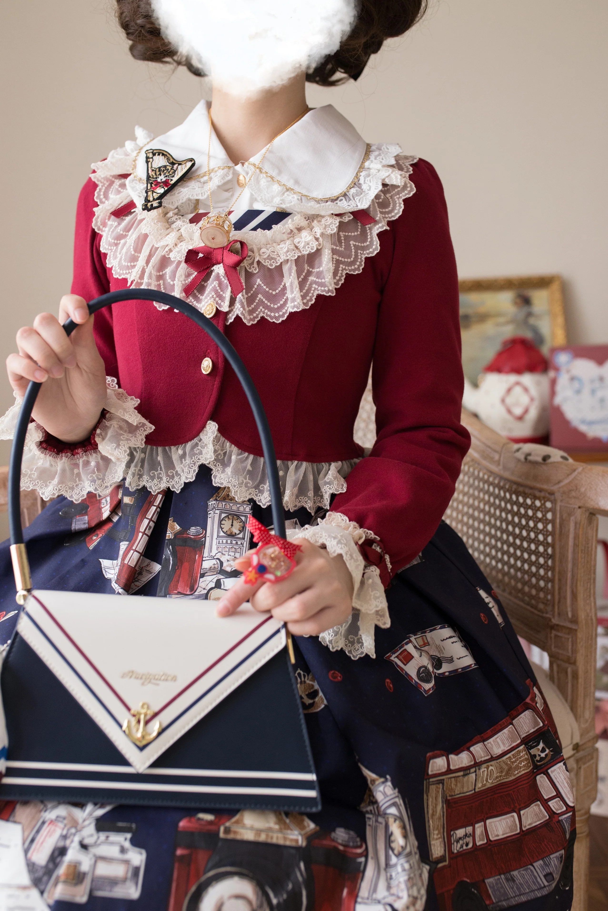 Prelude - Elegant Lolita Bolero Jacket with Lace Ruffle Frill - Image 30
