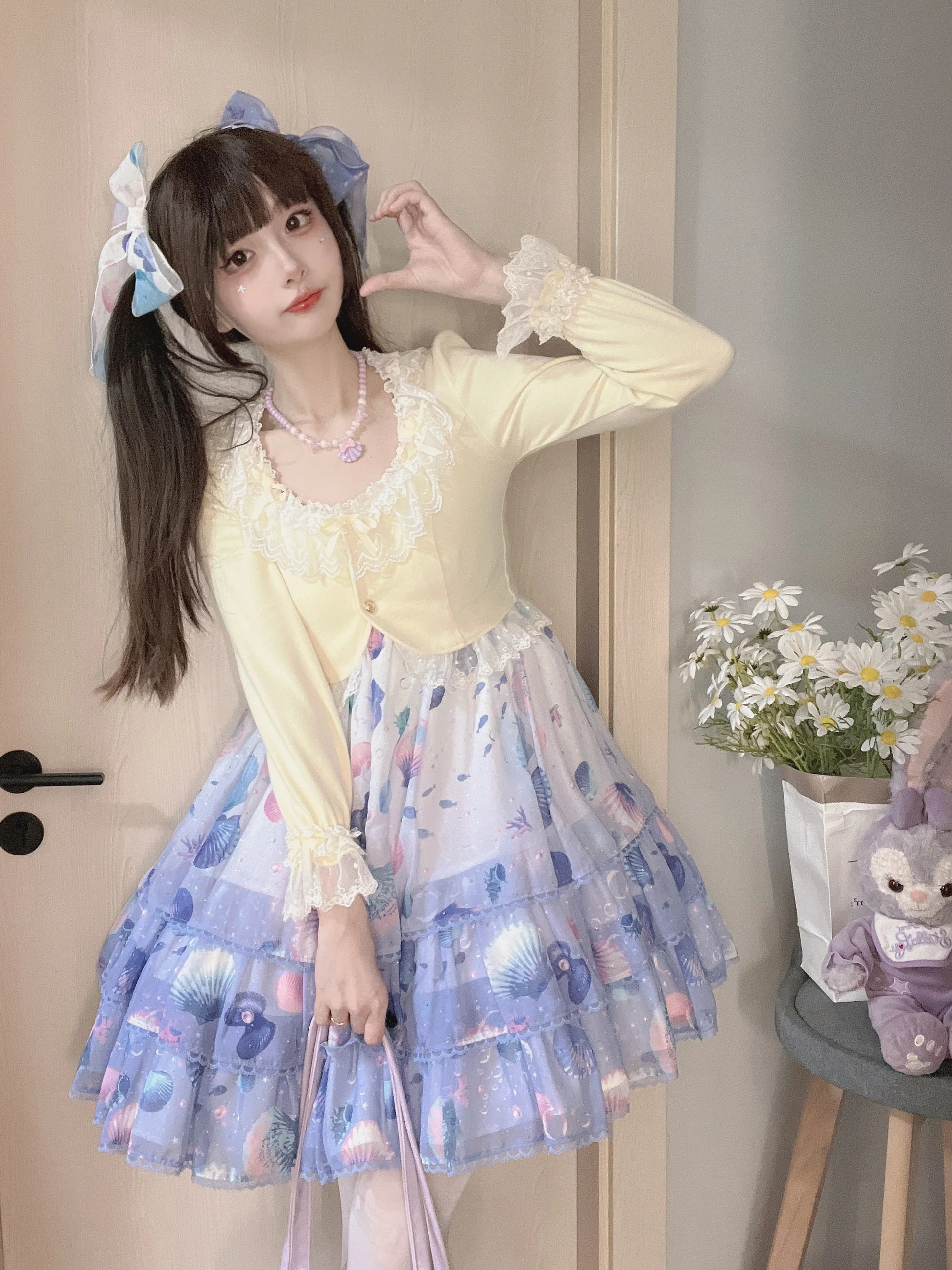 Prelude - Elegant Lolita Bolero Jacket with Lace Ruffle Frill - Image 36