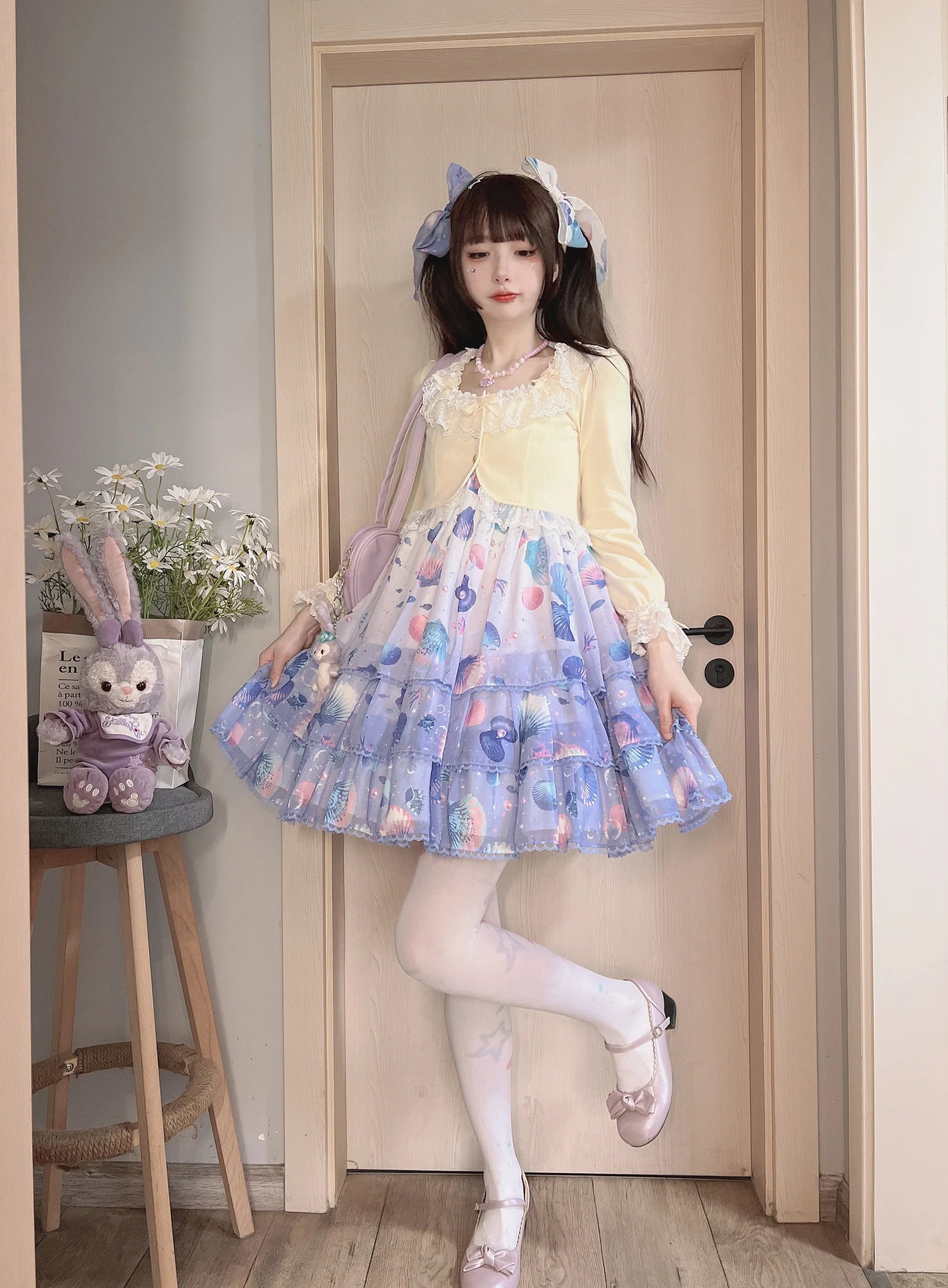 Prelude - Elegant Lolita Bolero Jacket with Lace Ruffle Frill - Image 37