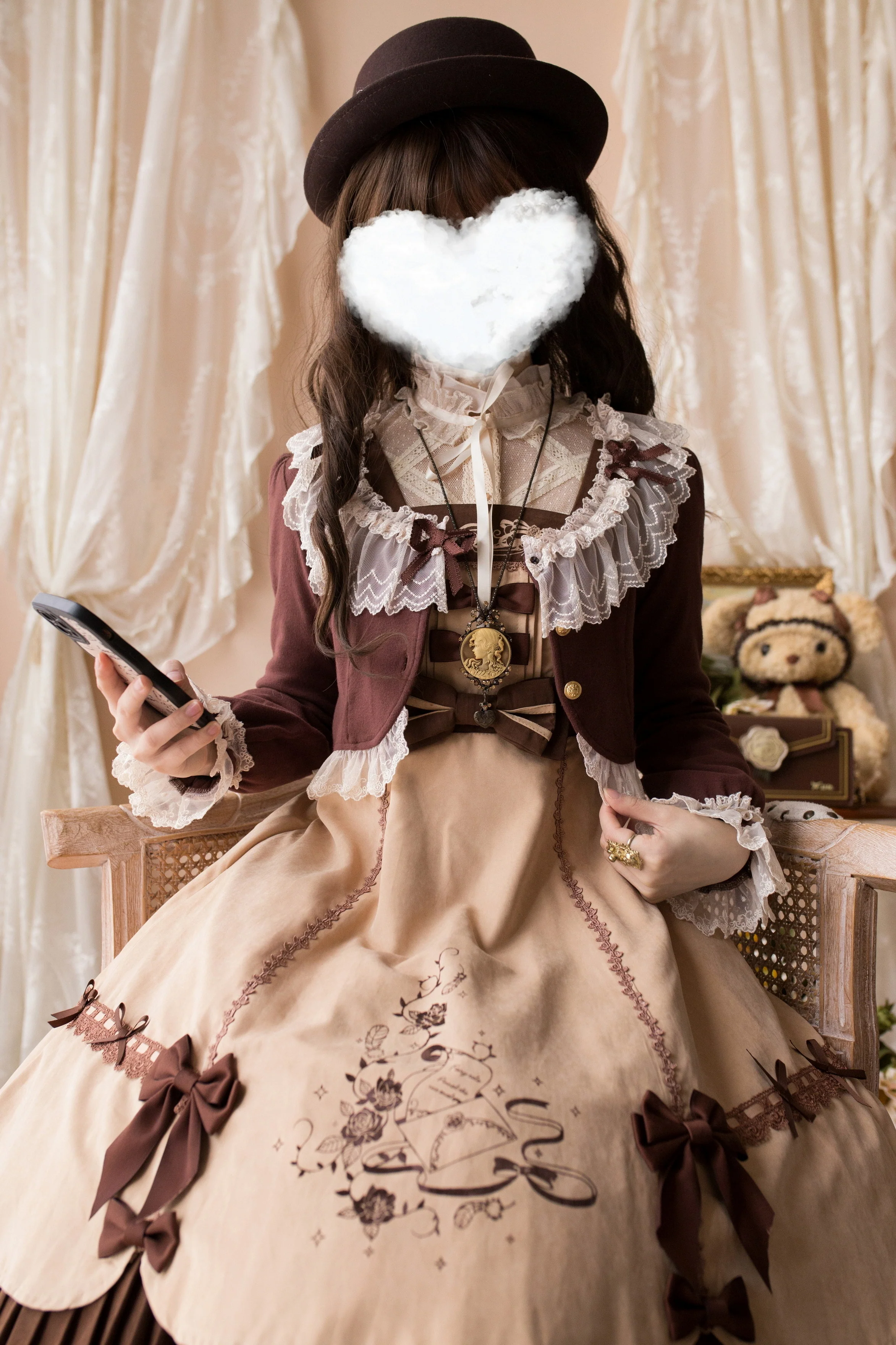 Prelude - Elegant Lolita Bolero Jacket with Lace Ruffle Frill - Image 39