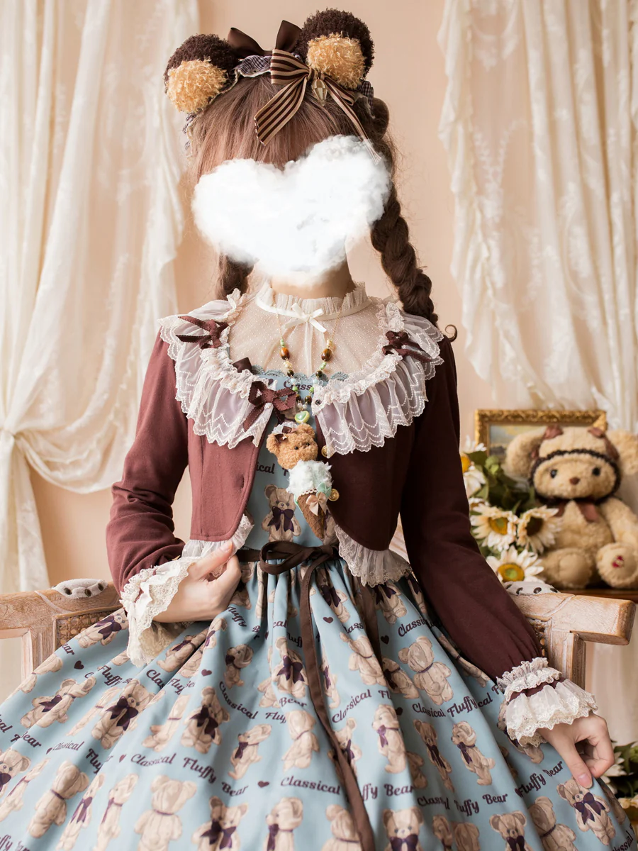 Prelude - Elegant Lolita Bolero Jacket with Lace Ruffle Frill - Image 4