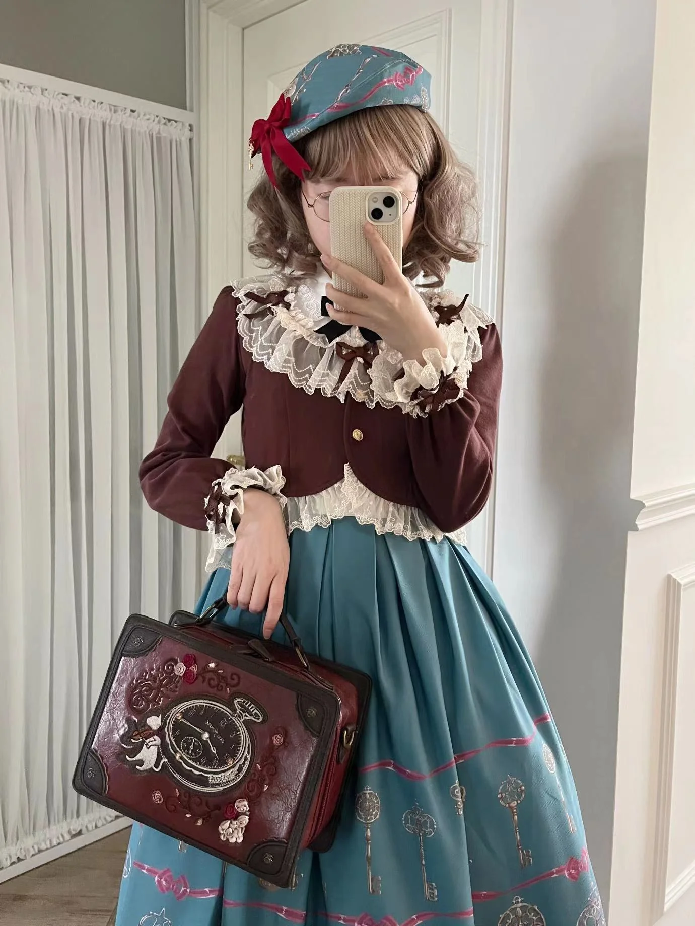 Prelude - Elegant Lolita Bolero Jacket with Lace Ruffle Frill - Image 40