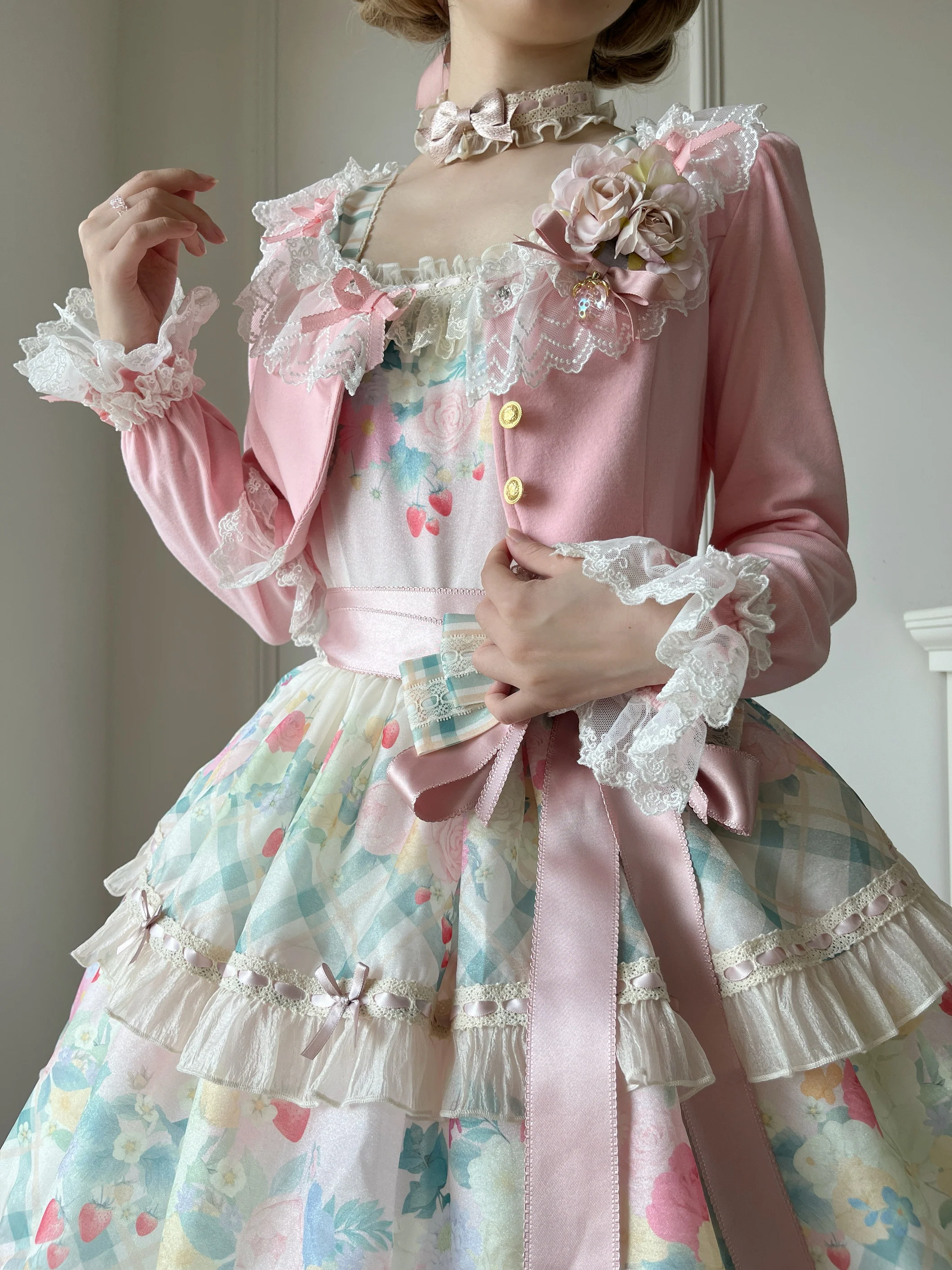 Prelude - Elegant Lolita Bolero Jacket with Lace Ruffle Frill - Image 50