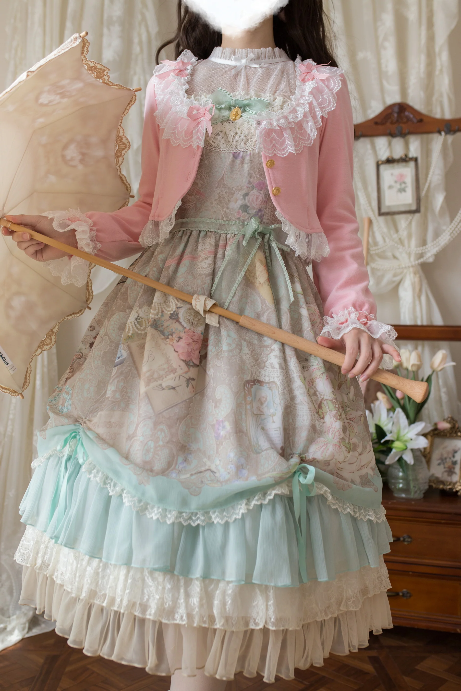 Prelude - Elegant Lolita Bolero Jacket with Lace Ruffle Frill - Image 52
