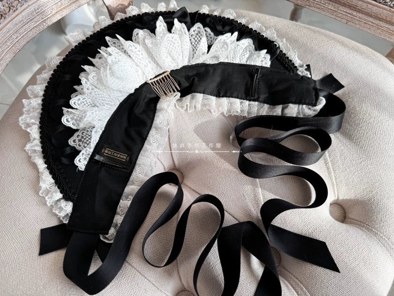 Elegant Lolita Bonnet Velvet Lolita Hat - Image 10
