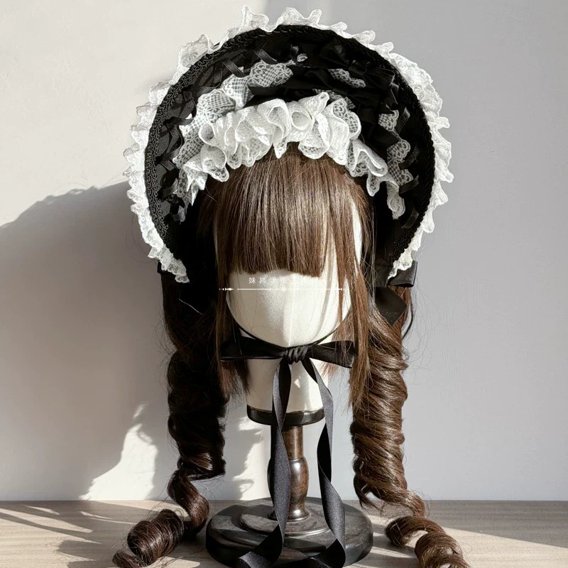 Elegant Lolita Bonnet Velvet Lolita Hat - Image 4