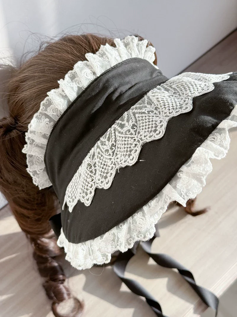 Elegant Lolita Bonnet Velvet Lolita Hat - Image 9