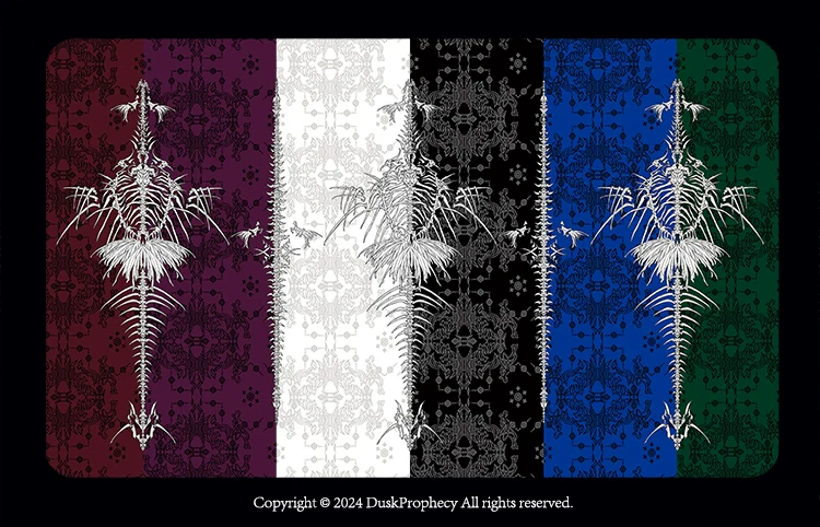 DuskProphecy - Coccyx - Elegant Lolita Dress High Waist Fishbone Print JSK Set - Image 140