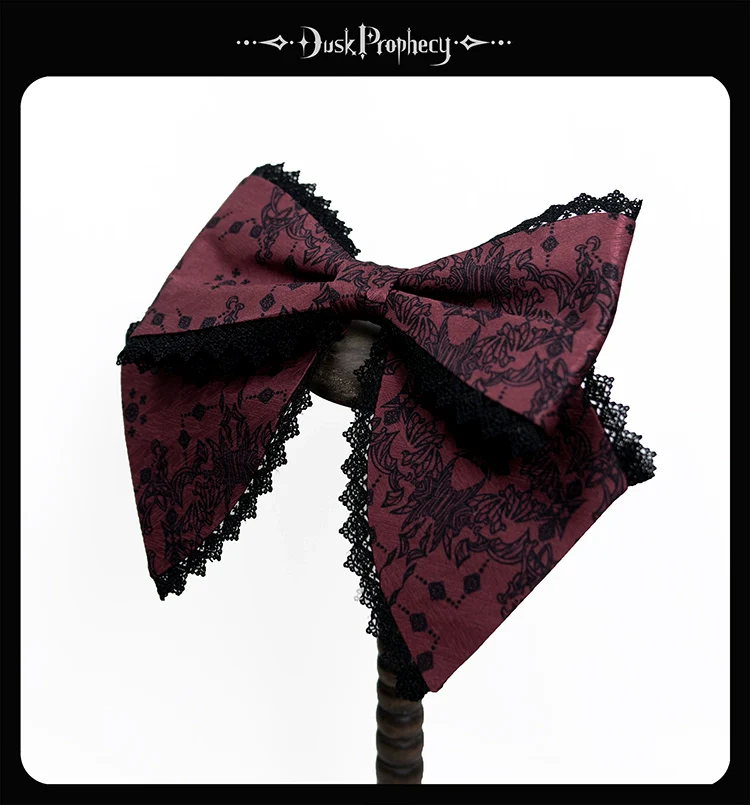DuskProphecy - Coccyx - Elegant Lolita Hair Accessories Set Multicolors - Image 25