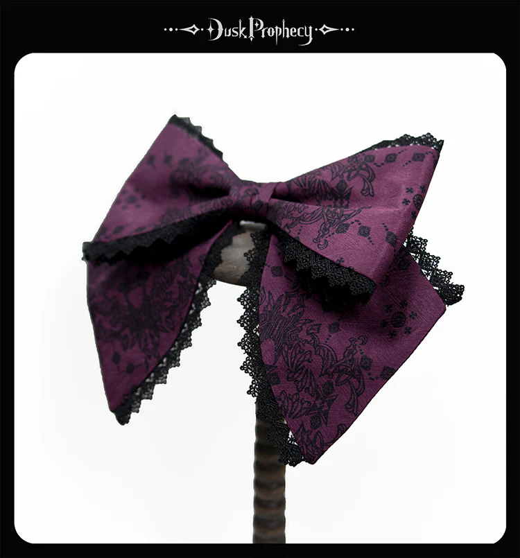 DuskProphecy - Coccyx - Elegant Lolita Hair Accessories Set Multicolors - Image 26