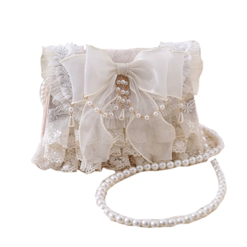 Xiaogui - Elegant Lolita Handbag Ivory Tea Party Lolita Bag - Image 14