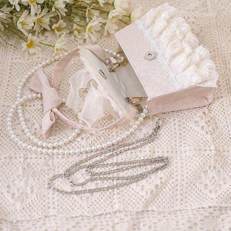 Xiaogui - Elegant Lolita Handbag Ivory Tea Party Lolita Bag - Image 3