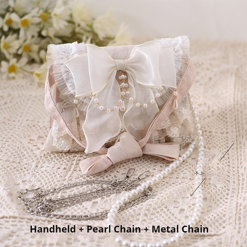 Xiaogui - Elegant Lolita Handbag Ivory Tea Party Lolita Bag - Image 6