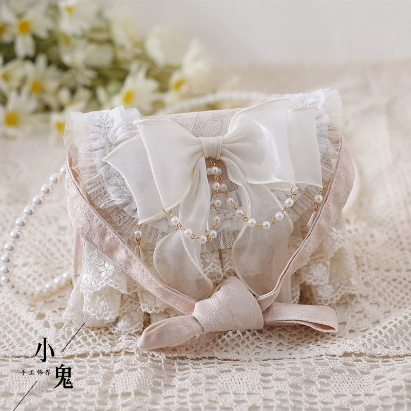 Xiaogui - Elegant Lolita Handbag Ivory Tea Party Lolita Bag - Image 7