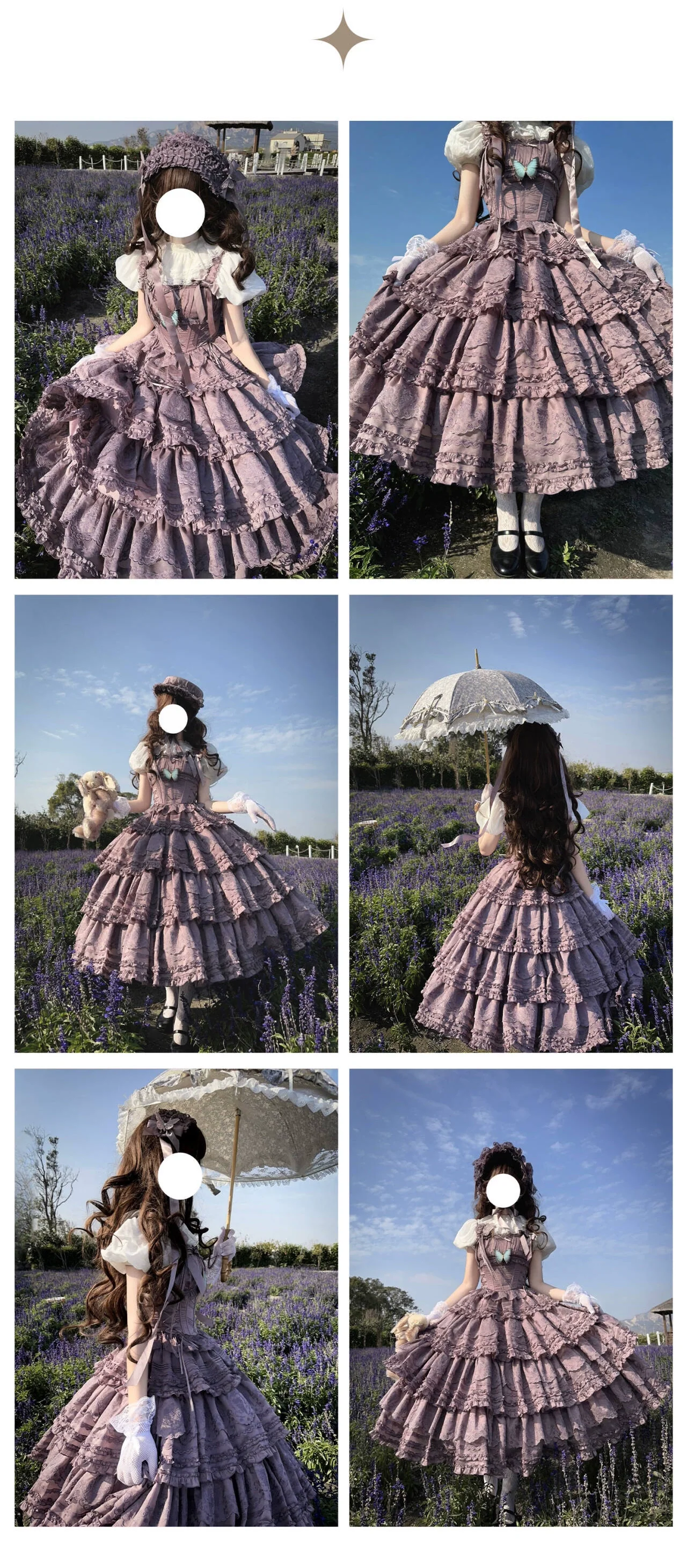 MEEKWIND - Miss Flora - Elegant Lolita Headdress Solid BNT & Choker & Hat - Image 7