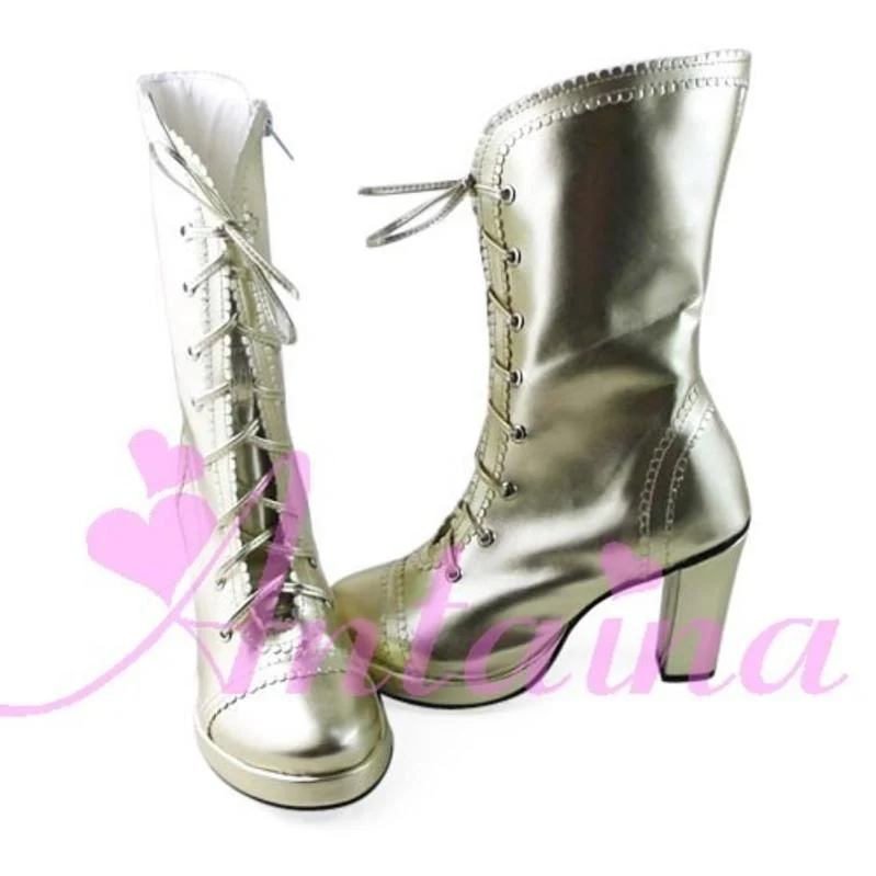 Antaina - Elegant Lolita Heel Boots Heel Shoes Multicolor - Image 11