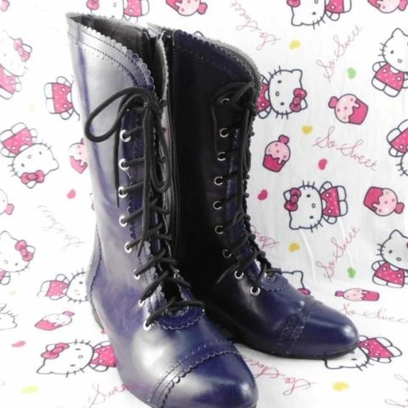 Antaina - Elegant Lolita Heel Boots Heel Shoes Multicolor - Image 15