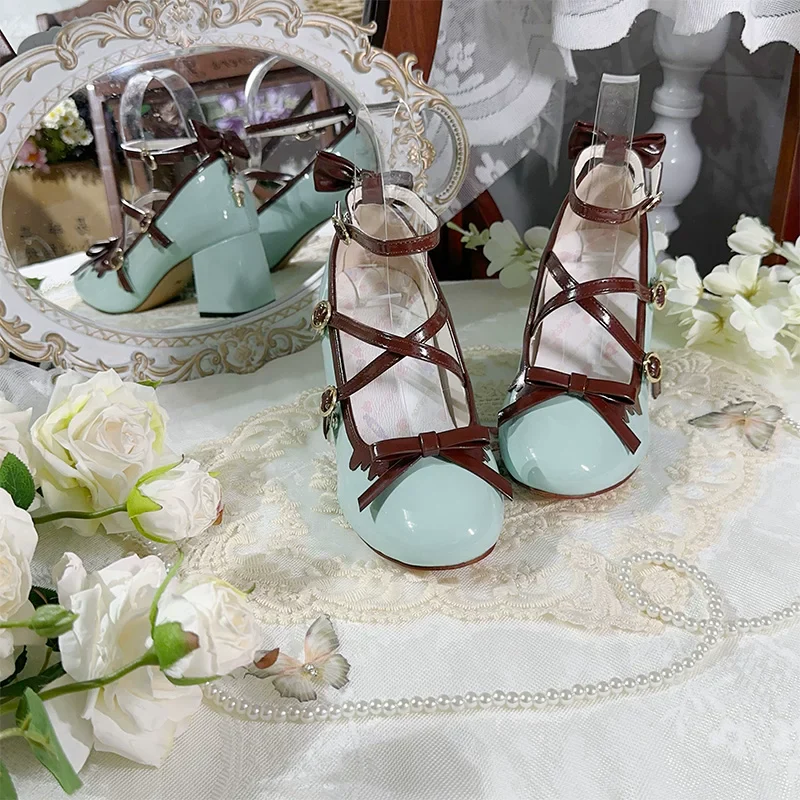 Lady Tea Party - Elegant Lolita Heel Shoes, Macaron Color