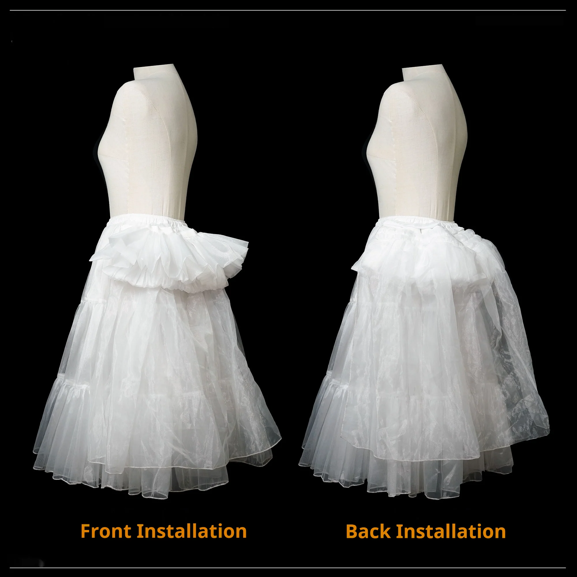 Elegant Lolita Hip Petticoat with Detachable Hip Pad - Image 11