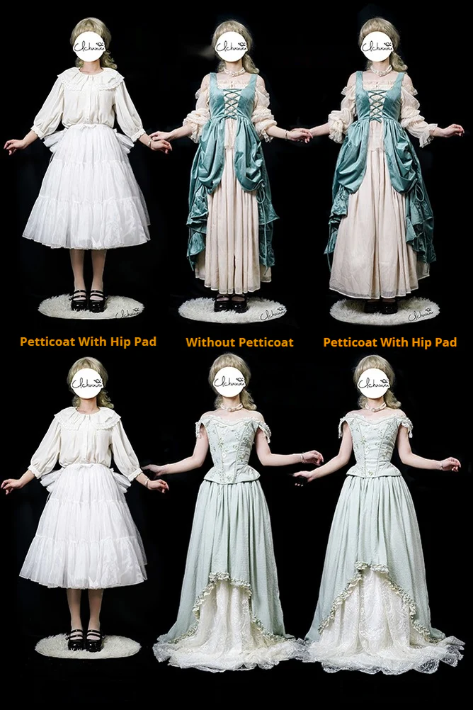 Elegant Lolita Hip Petticoat with Detachable Hip Pad - Image 12