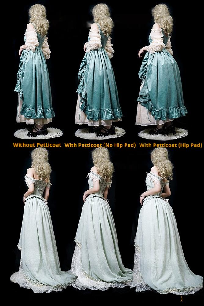 Elegant Lolita Hip Petticoat with Detachable Hip Pad - Image 14
