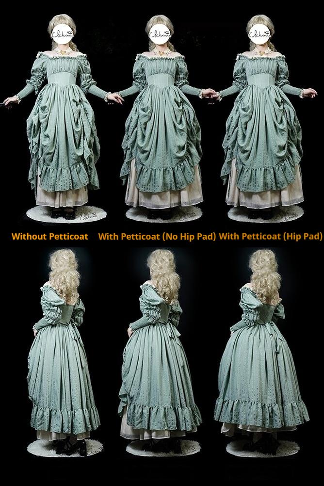 Elegant Lolita Hip Petticoat with Detachable Hip Pad - Image 5