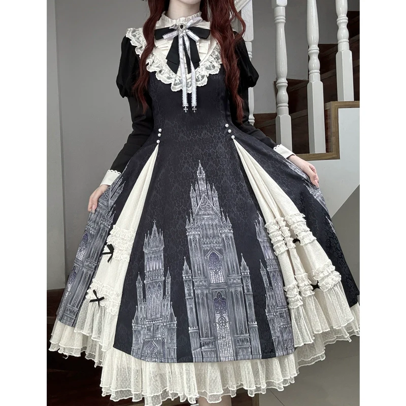 Church Bell - Elegant Lolita OP Dress Long Sleeve Spring Autumn - Image 15