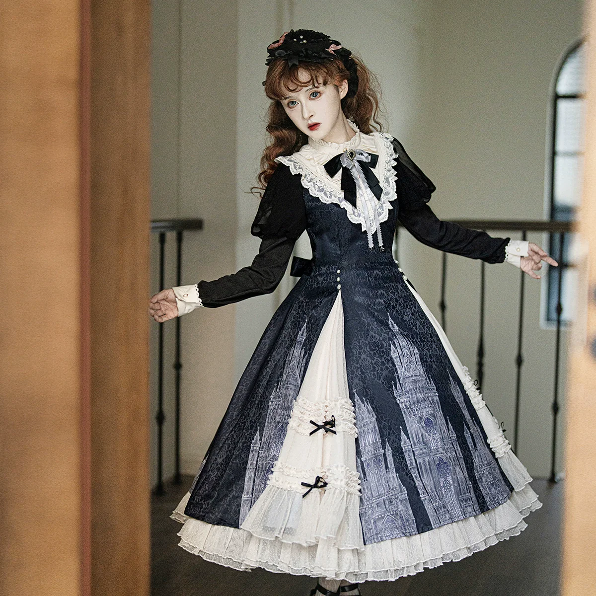 Church Bell - Elegant Lolita OP Dress Long Sleeve Spring Autumn - Image 4