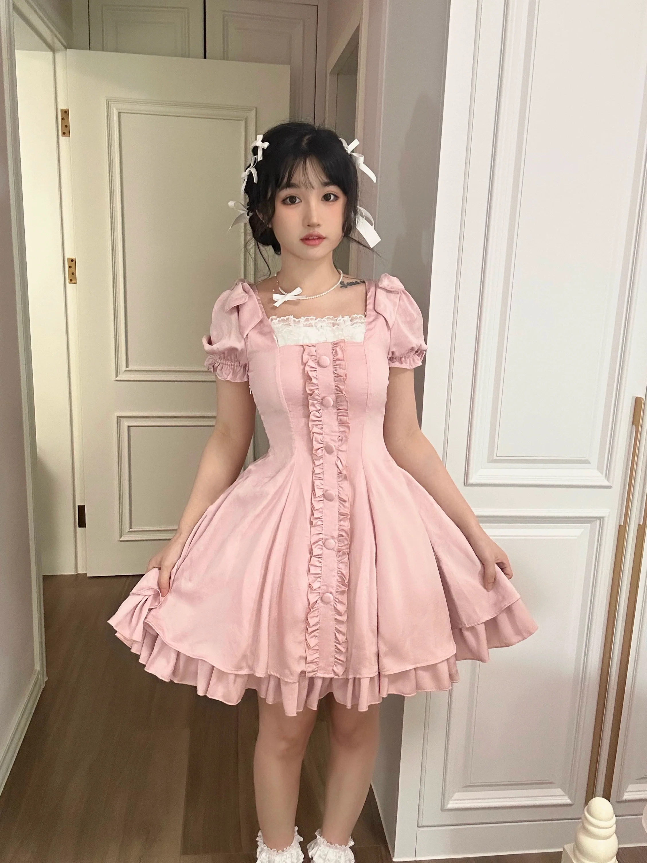 Plus Size Lolita OP Dress Summer Dress - Image 2