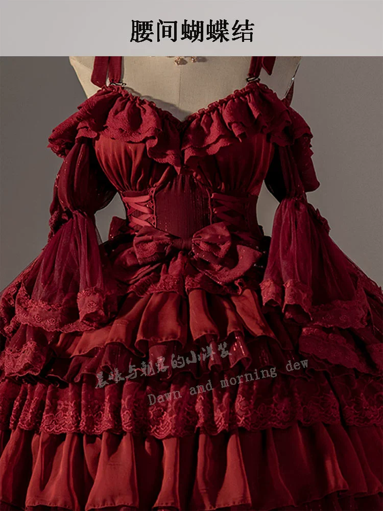 Elegant Lolita OP Dress Sunrise Elf Long Dress - Image 26