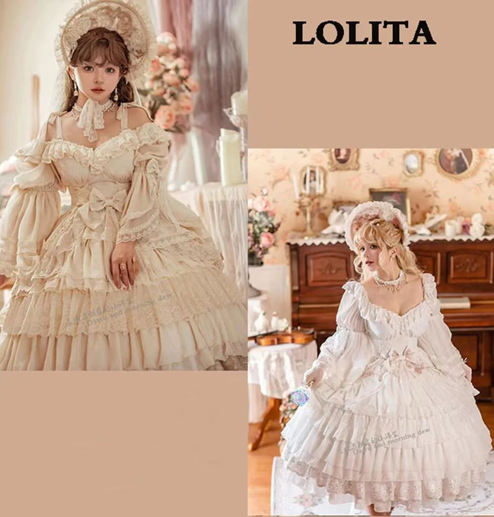Elegant Lolita OP Dress Sunrise Elf Long Dress - Image 3