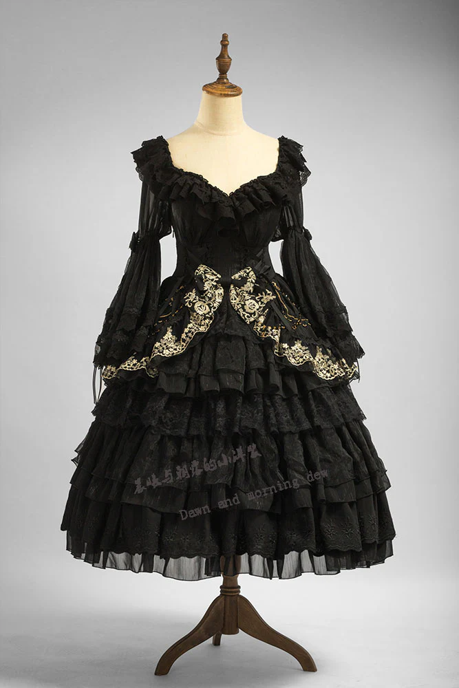 Elegant Lolita OP Dress Sunrise Elf Long Dress - Image 32