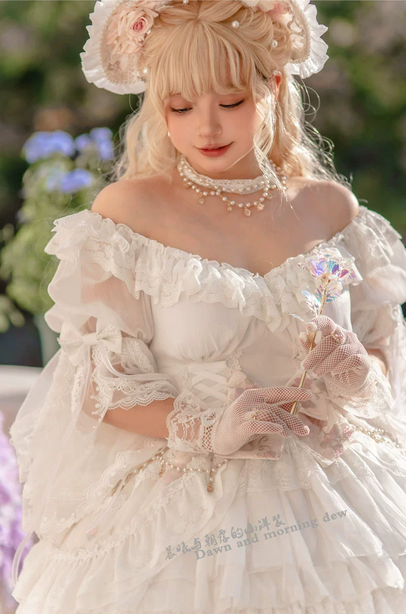Elegant Lolita OP Dress Sunrise Elf Long Dress - Image 7
