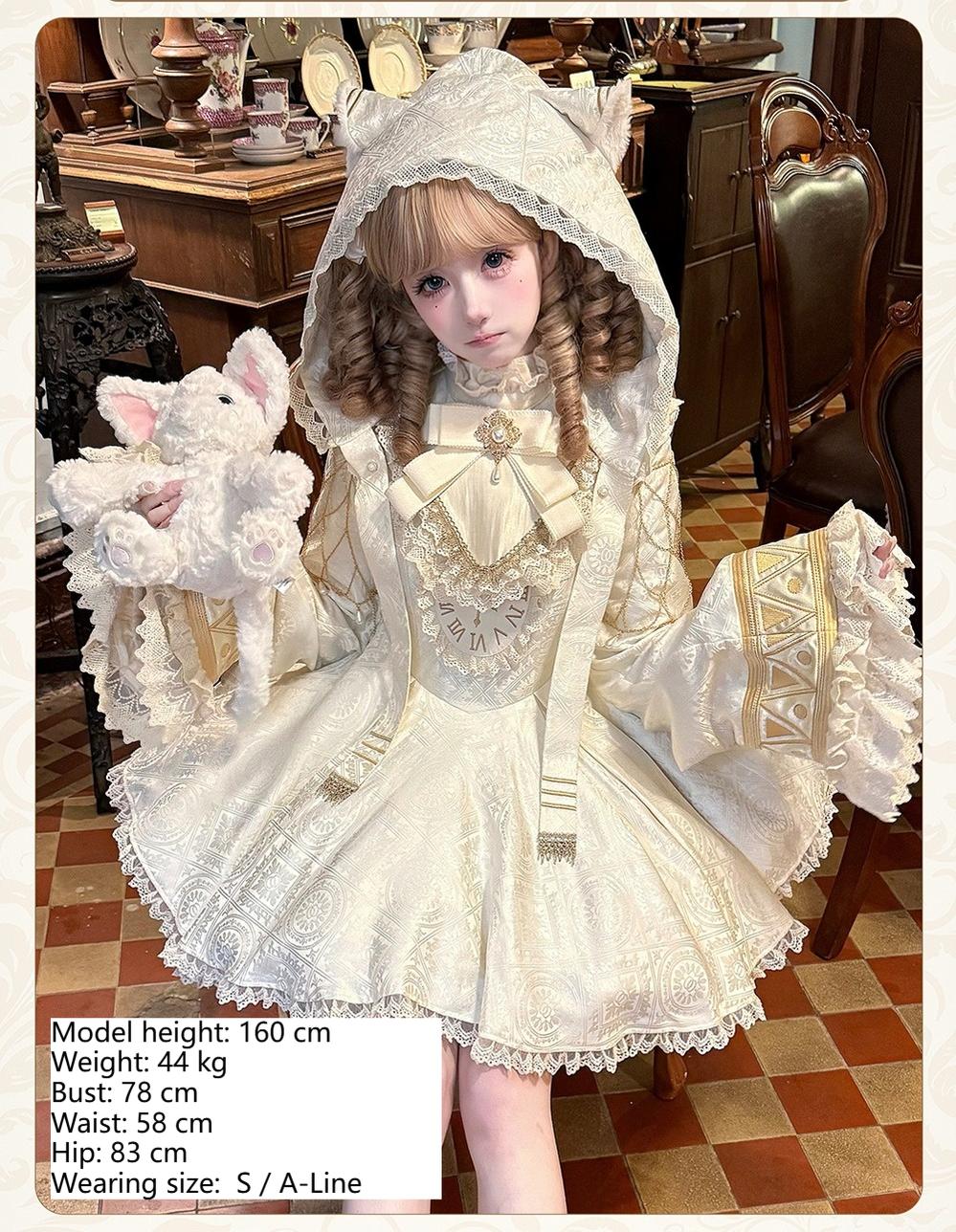 LizBird - Reincarnation of Time - Elegant Lolita OP Set with Waist-Cinching and A-Line Styles - Image 25
