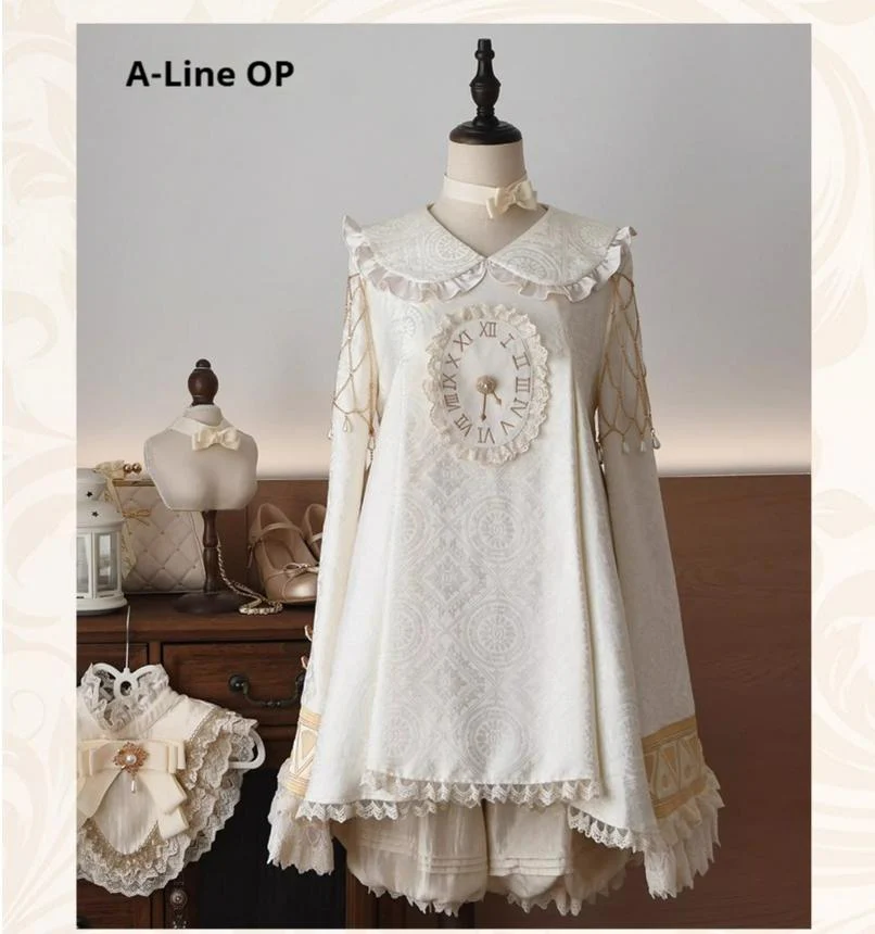 LizBird - Reincarnation of Time - Elegant Lolita OP Set with Waist-Cinching and A-Line Styles - Image 35