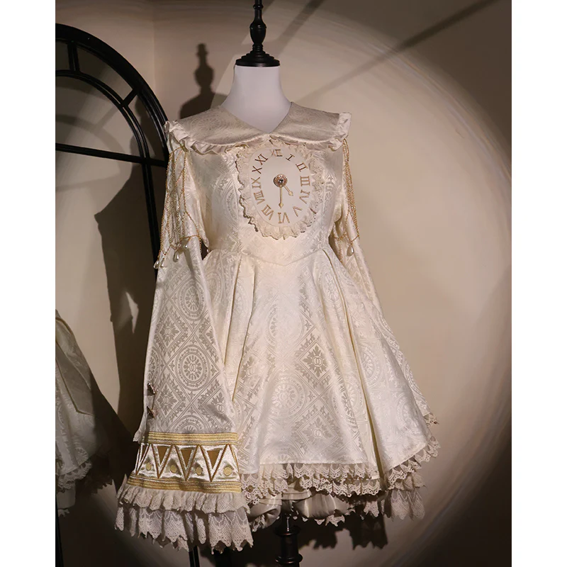 LizBird - Reincarnation of Time - Elegant Lolita OP Set with Waist-Cinching and A-Line Styles - Image 36