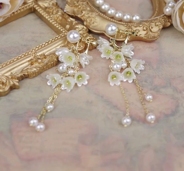 Lily Miss - Elegant Lolita Pearl Necklace and Earrings Set - Image 13