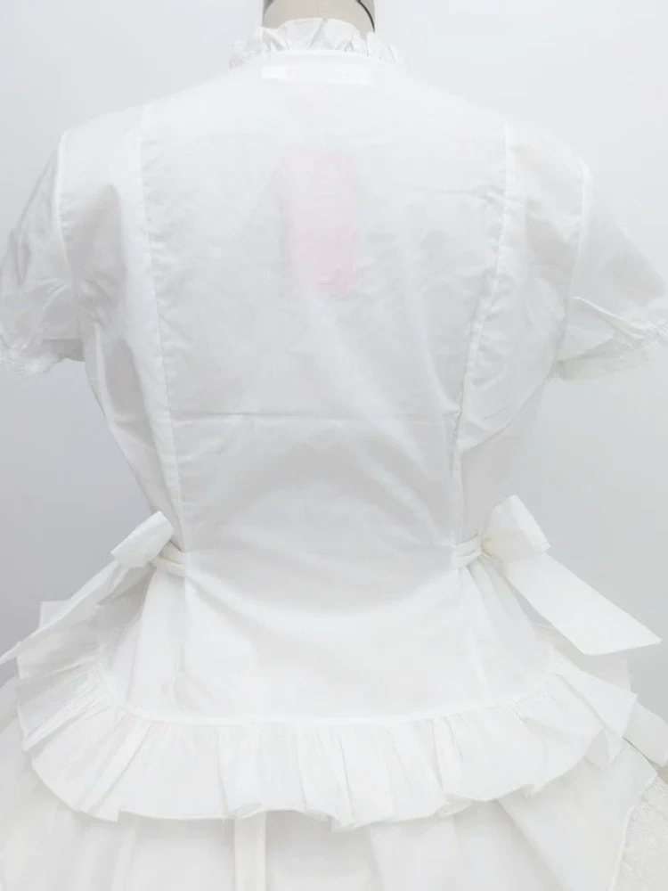 Elegant Lolita Short Sleeve Shirt, Waist Defining - Image 6