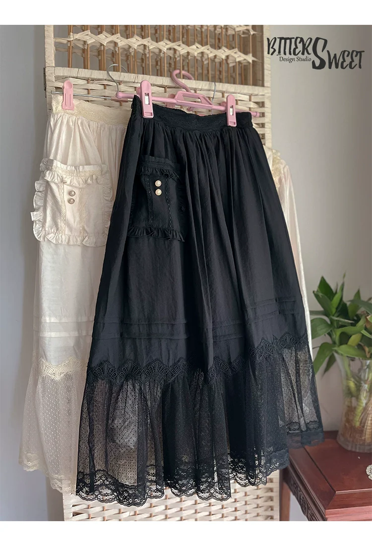 BitterSweet - Elegant Lolita Skirt Set V-neck Long Sleeve Shirt - Image 20
